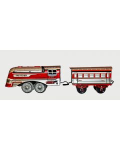 The Flyer 1956 Locomotive and Coach - Decorative Objects