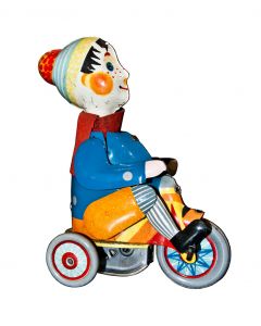 Wind up Boy on Tricycle - Decorative Objects