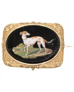 Small Plate with Greyhound by Anonymous - Decorative Object