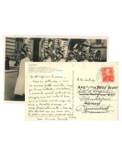 Bruno Barilli, Autograph Postcard by Barilli- Original Manuscripts