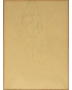 Female Nude Study by Piero Guccione - Contemporary Artwork