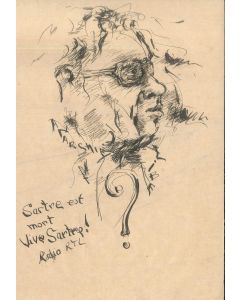 Sartre est mort by Anonymous - Modern Artwork