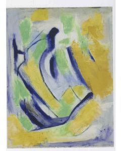Blue Yellow and Green Expressionism by Giorgio Lo Fermo - Contemporary Artwork