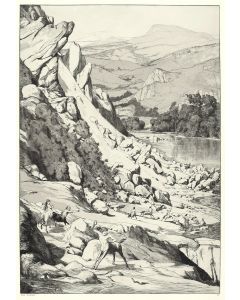 Landslide from "Intermezzi" by Max Klinger - Modern Artwork