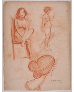 Studies for the Female Figure by Ginsbourg - Modern Artwork 