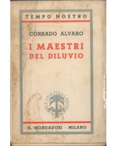 I maestri del diluvio by Corrado Alvaro - Contemporary Rare Book