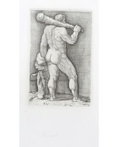 Man with the Club by Anonymous - Old Master's Original Print