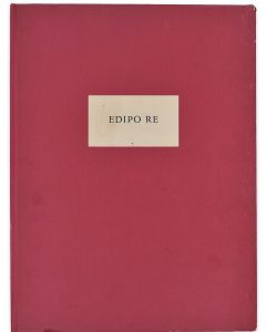 Edipo Re illustrated by Giacomo Manzù - Rare Book