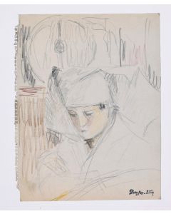 Portrait of Boy by Jean Dreyfus-Stern - Contemporary Artwork 