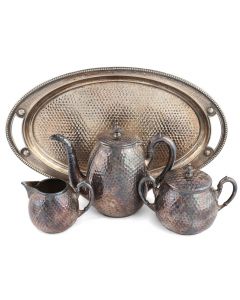 Jugendstil Silver-plated Brass Centrepiece - Decorative Objects