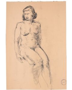 Sitting Woman by Paul Garin - Modern Artwork
