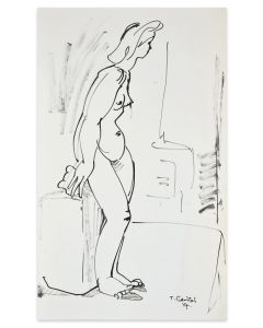 Standing Woman by Tybor Gertler - Modern Artwork