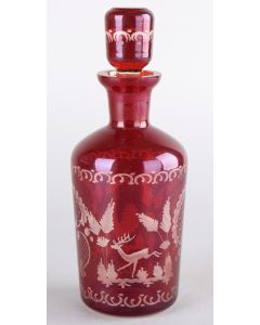 Red Glass Carafe - Decorative Objects Online