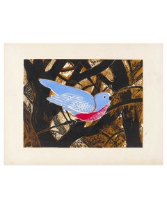 Oiseau Bleu by Giselle Halff - Modern artwork