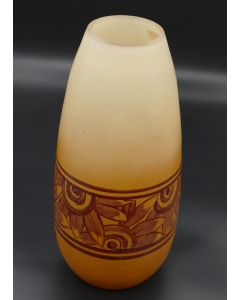 Art-Déco Orange Vase - Decorative Objects