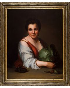 Peasant with Cabbage - SOLD