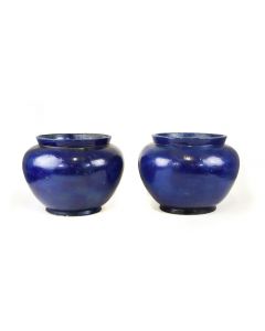 Couple of Blue Vases by Anonymous - Decorative Object