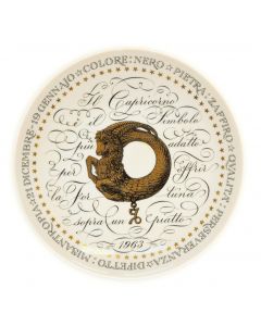 Capricorn - from Zodiac Plate Series by Piero Fornasetti - Design and Decorative Object