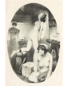 One Thousand and One Night - The Harem by Raphael Kirchner - Modern Artwork
