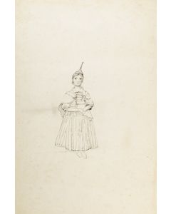 Woman in Folk Dress by Anonymous - Modern Artwork