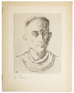 Henry de Montherlant Portrait by Yves Brayer - Modern Artwork