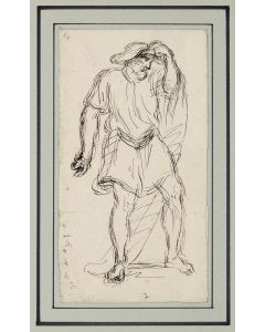 Male Figure by Adolphe-Félix Cals - Modern Artwork