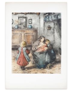 La Tétée de la Mère et ses Enfants by Franck Charlet - Contemporary Artwork