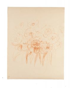 Flowers by Gustave Bourgogne - Modern Artwork
