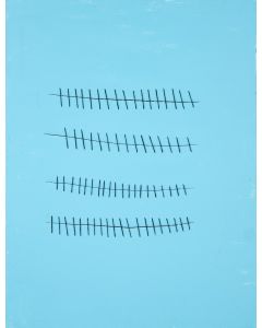 Seams on Sky Blue by Mario Bigetti - Contemporary Artwork