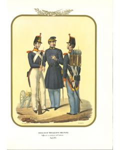 Military Education Institute is a lithograph by Antonio Zezon. Naples 1853