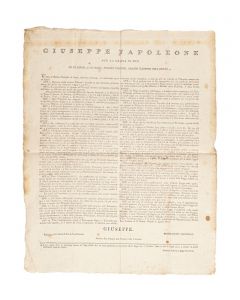  Announcement of Giuseppe Napoleone