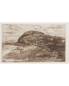 "Landscape" is an original drawing in etching, realized by Edwin Edwards.