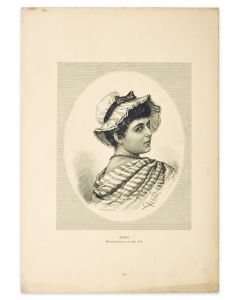 Woman is an original zincography on paper realized by D'Apres Fritz Reifs, in 1905.