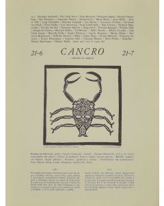 Zodiac Signs - Cancer by Piero C. Antinori- Modern Artork