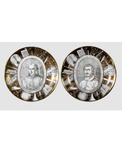 Set Of Two Grand Maestri Plates by Piero Fornasetti -  Design And Decorative Objects