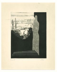 Figure in the Landscape is an original contemprary artwork realized by Robert Naly in the middle of the XX Century.