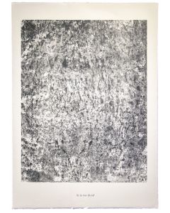 Le mur de sol is an original lithograph on watermarked paper "Arc". Abstract composition by the French artist Jean Dubuffet. From the album of "Sols, Terres" (1953-1959). In excellent conditions.