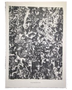 Les fruit de la terre is an original lithograph on watermarked paper "Arc". Abstract composition by the French artist Jean Dubuffet. From the album of "Theatre du sol" (1953-1959). In excellent conditions.