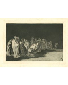 Los ensacados - from Los Proverbios by  Francisco Goya - Old Master artwork