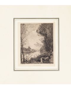 Vue de Mantes by Camille Corot