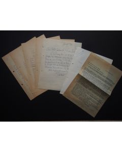 Correspondence by Léon Gischia - Manuscripts