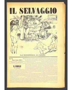 "Il Selvaggio no.5- 1932", Illustrated by Mino Maccari- Art Magazine