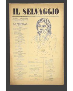 "Il Selvaggio no.8- 1932", Illustrated by Mino Maccari- Art Magazine