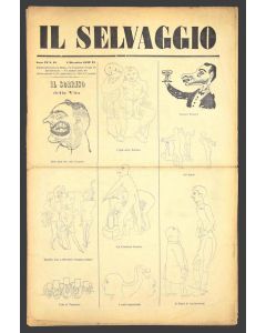 "Il Selvaggio no.10- 1932", Illustrated by Mino Maccari- Art Magazine