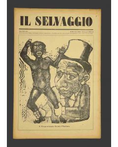 "Il Selvaggio no.12- 1932", Illustrated by Mino Maccari- Art Magazine