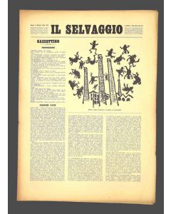 "Il Selvaggio no.11- 1934", Illustrated by Mino Maccari- Art Magazine