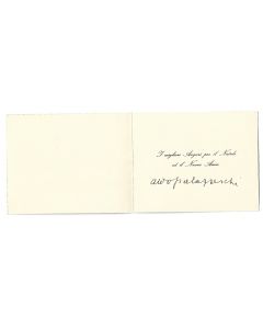 Happy New Yaer Card by Aldo Palazzeschi - Manuscripts