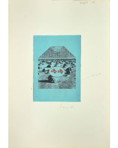 Composition is an original etching on cardboard realized by Danilo Bergamo in the second half of the XX century, in 1970s.