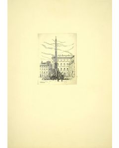 Navona Square is an original artwork realized by Giuseppe Malandrino.
Original print in etching technique.
