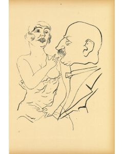 Couple from Ecce Homo by  George Grosz - Modern Artwork